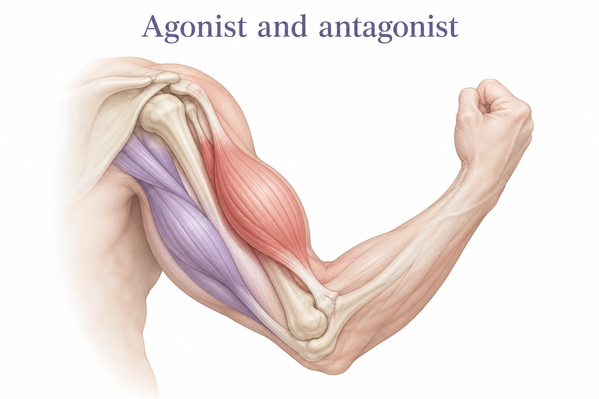 Agonist and antagonist