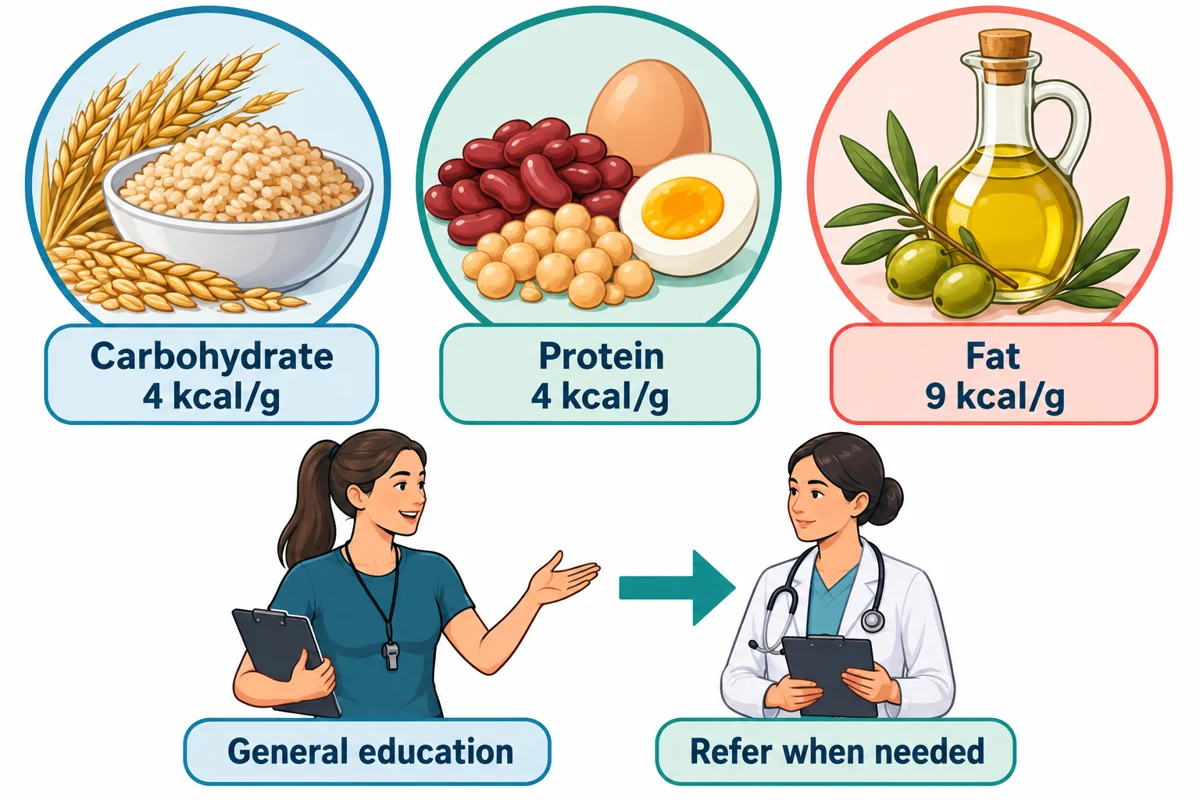 NASM Nutrition Basics for CPT: Energy, Labels, and Scope