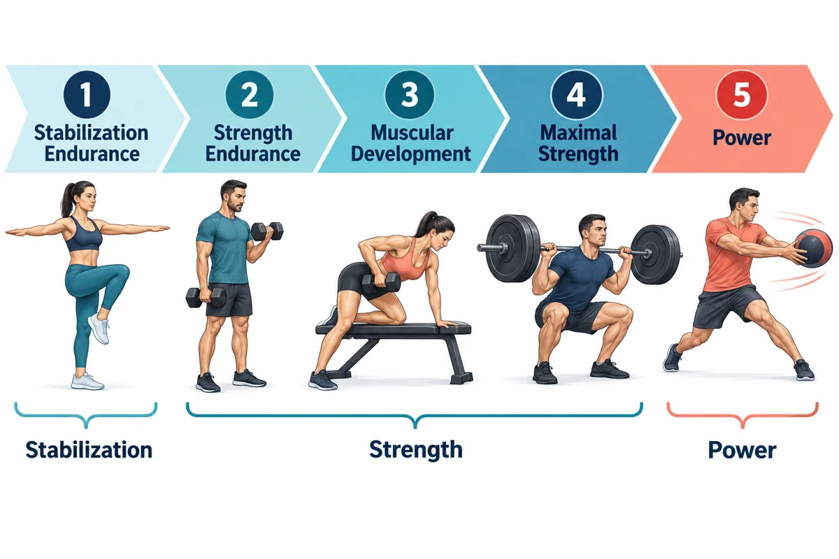 NASM OPT Model: Five Phases and How to Tell Them Apart